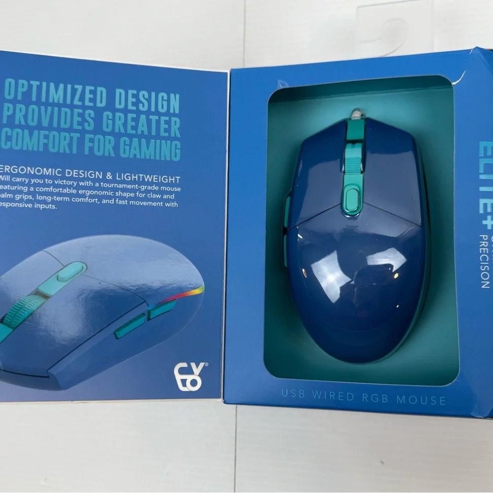 NEW Gaming Mouse | CYLO M900 Elite+ Pro Performance 6D Button Led Lit Wired